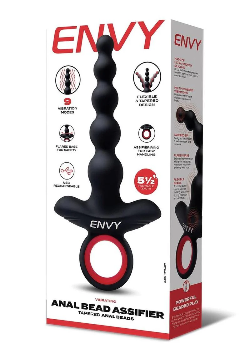 Envy Vibrating Silicone Rechargeable Anal Bead Assifier - Image 4