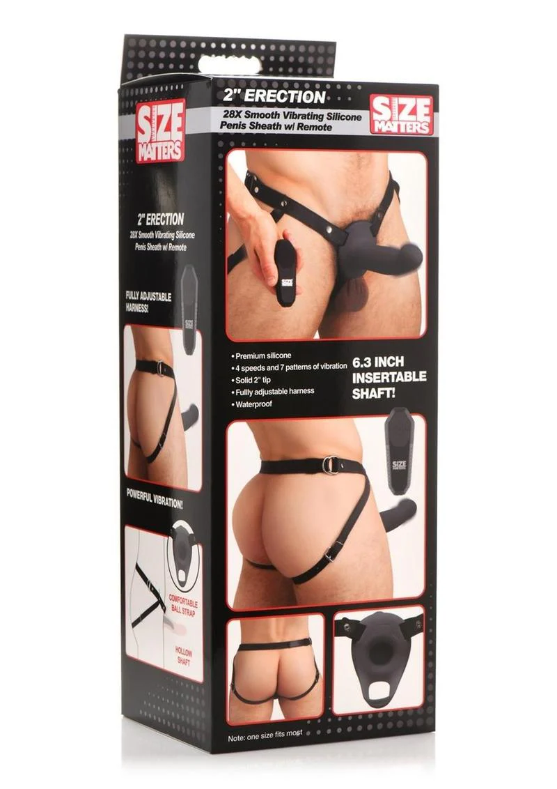 Erection Smooth Vibrating Silicone Penis Sheath With Remote - Image 8