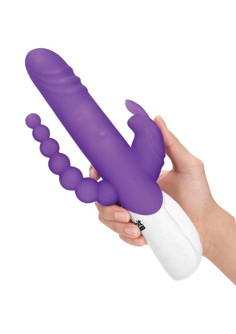 Essentials Double Rechargeable Penetration Rabbit Vibrate - Image 2