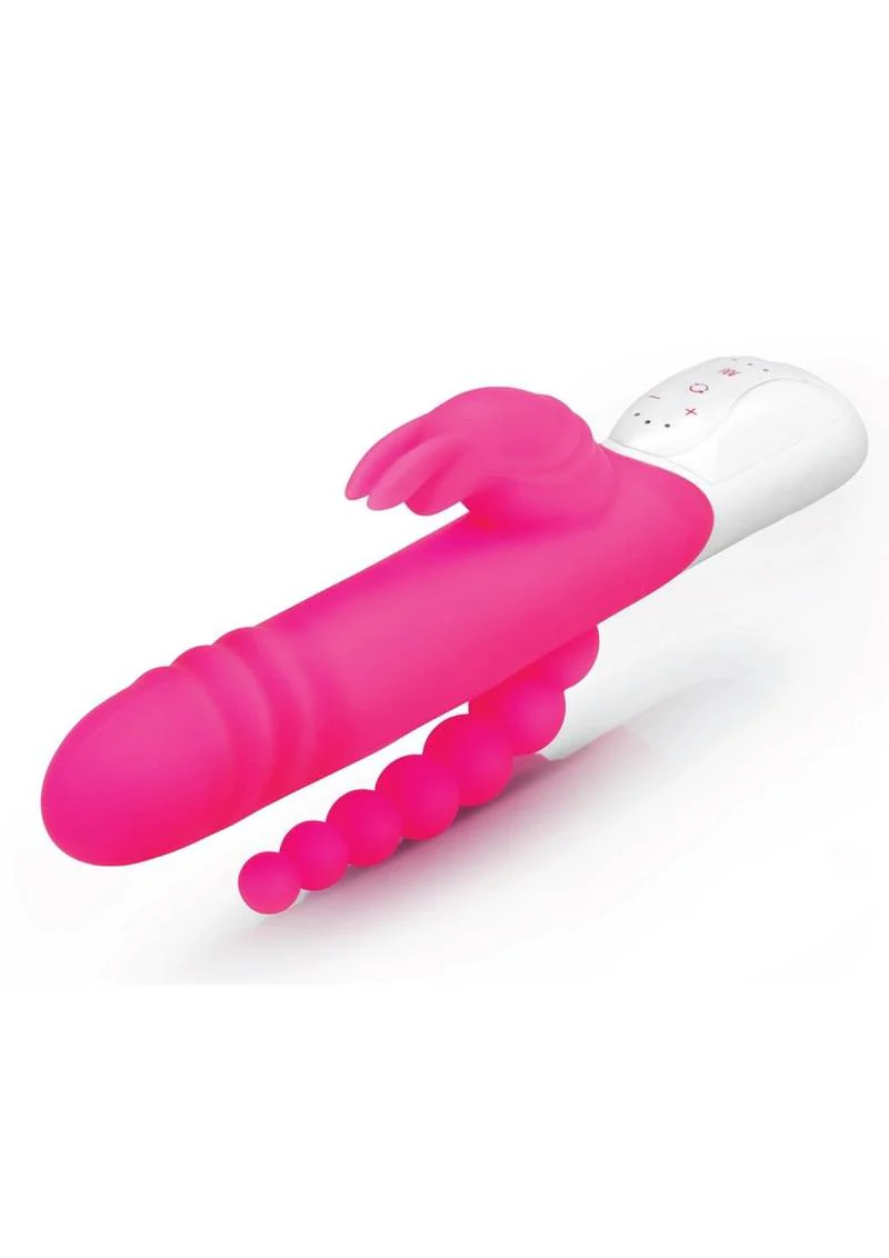 Essentials Double Rechargeable Penetration Rabbit Vibrate - Image 4