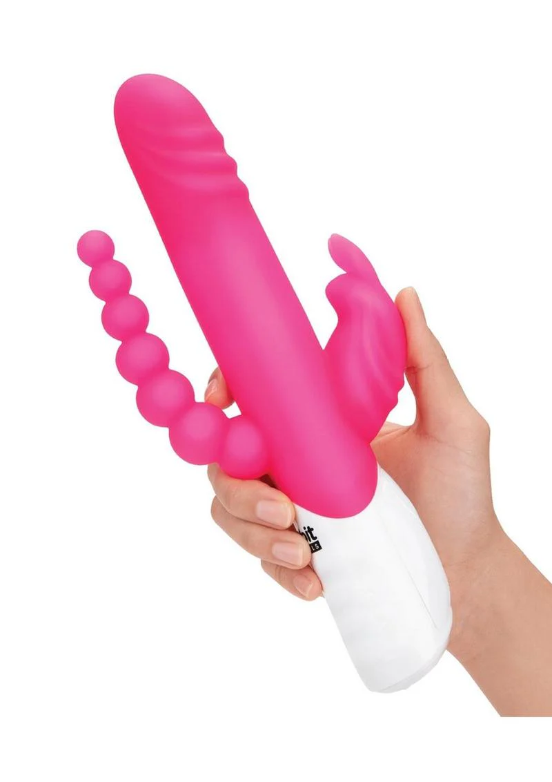 Essentials Double Rechargeable Penetration Rabbit Vibrate - Image 5