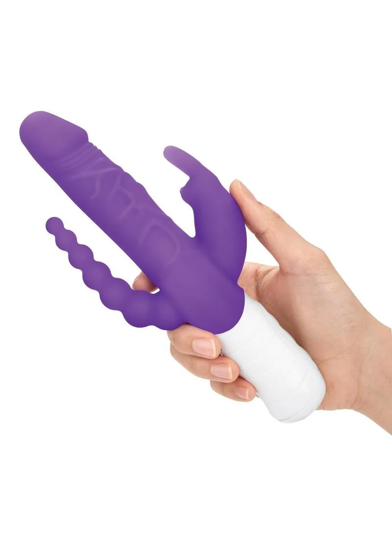 Essentials Slim Realistic Double Rotating Rabbit Vibrator - Image 2
