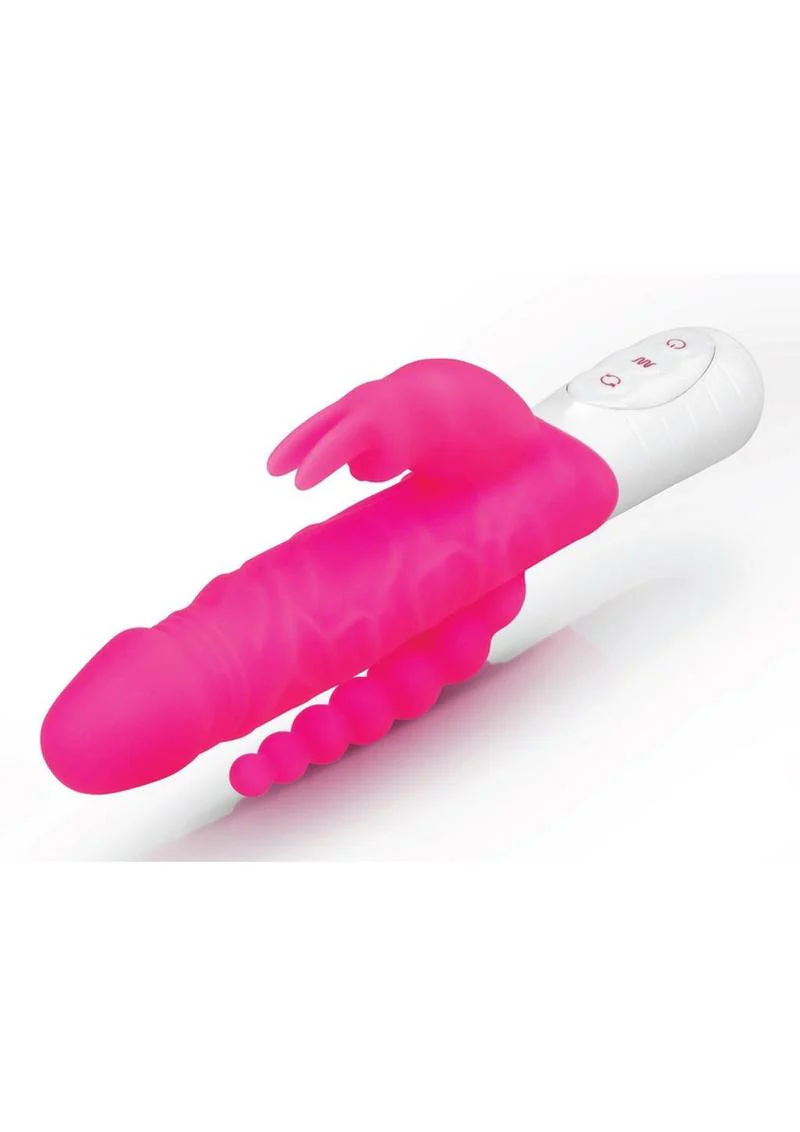Essentials Slim Realistic Double Rotating Rabbit Vibrator - Image 4