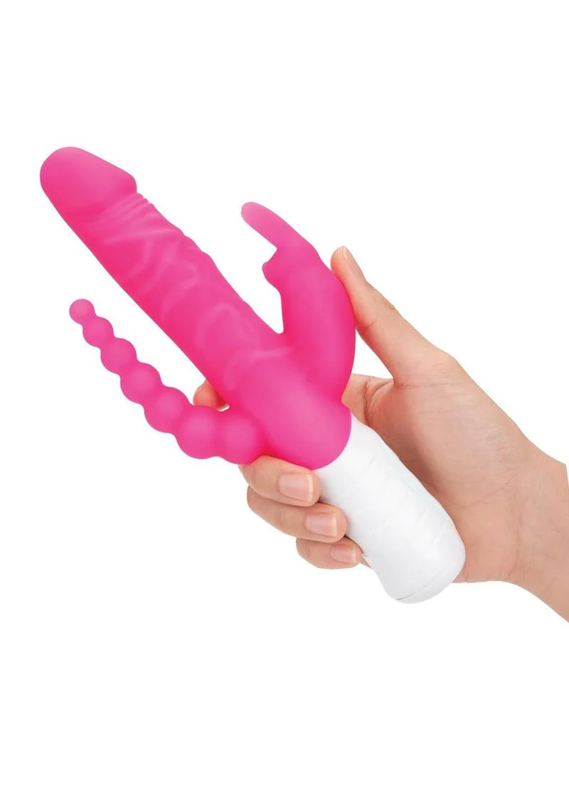Essentials Slim Realistic Double Rotating Rabbit Vibrator - Image 5