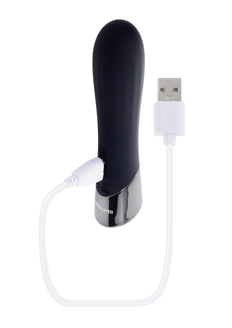 Evolved Back in Black Rechargeable Bullet Vibrator - Image 3