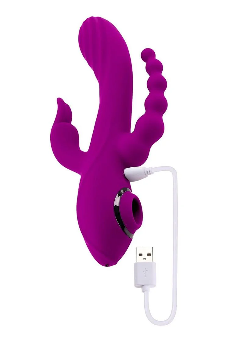 Evolved Fourgasm Rechargeable Multi-Stimulator Rabbit Vibrator - Image 3