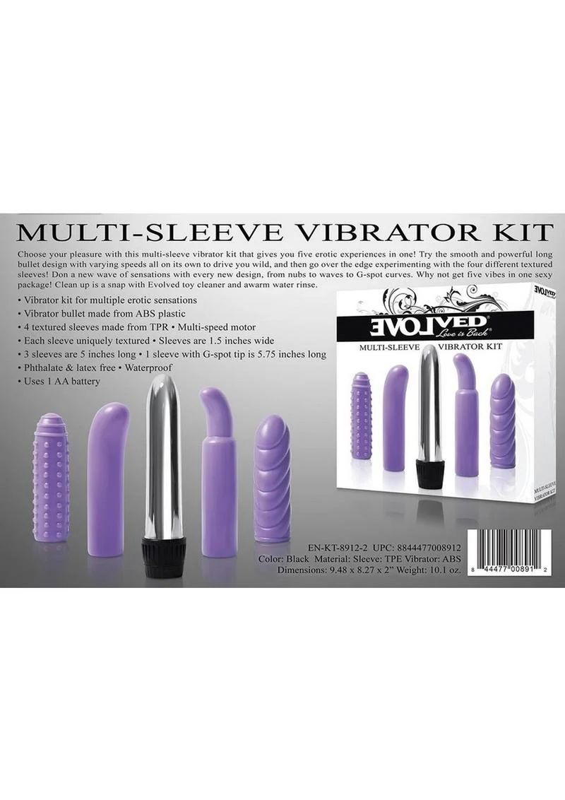 Evolved Multi-Sleeve Vibrator Kit Versatile Pleasure Set - Image 2
