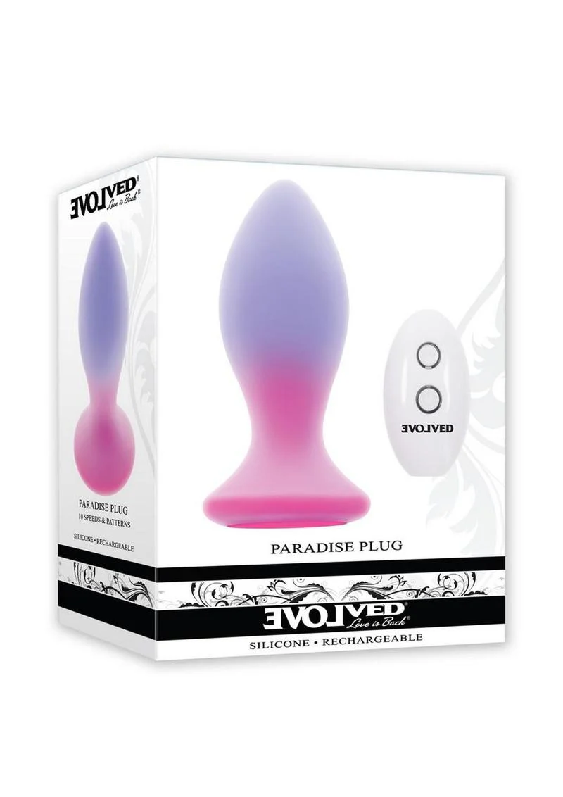 Evolved Paradise Plug Rechargeable Silicone Butt Plug - Image 4