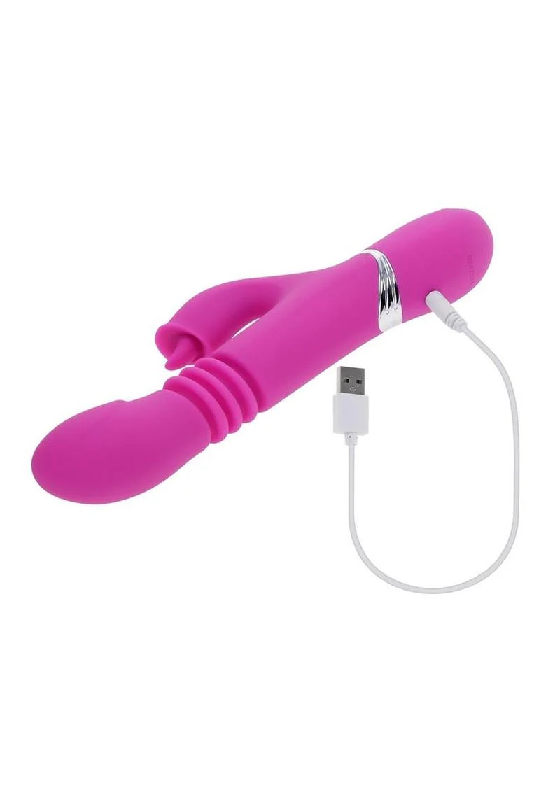 Evolved Pink Dragon Thrusting and Twirling Vibrator - Image 3