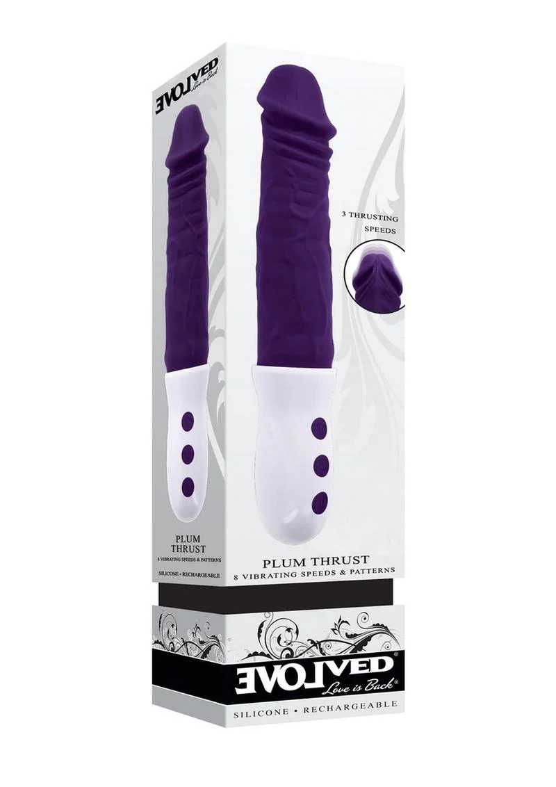 Evolved Plum Thrust Rechargeable Dildo - Image 4