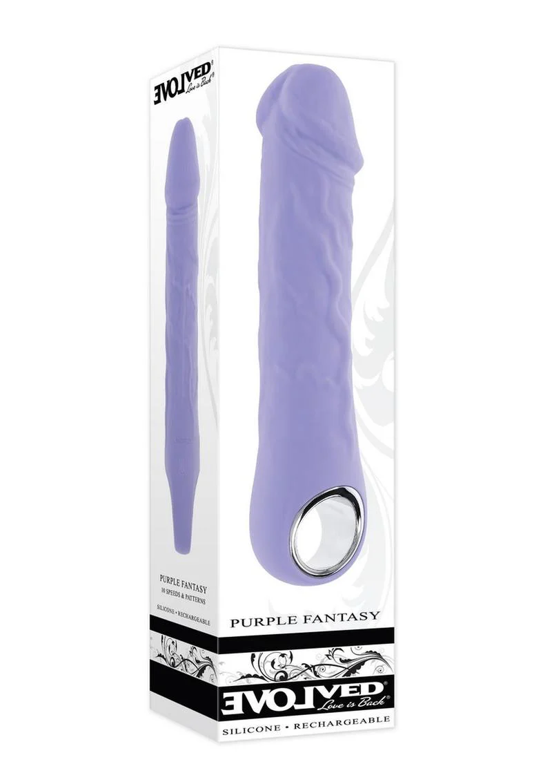 Evolved Purple Fantasy Silicone Vibrator - Image 4