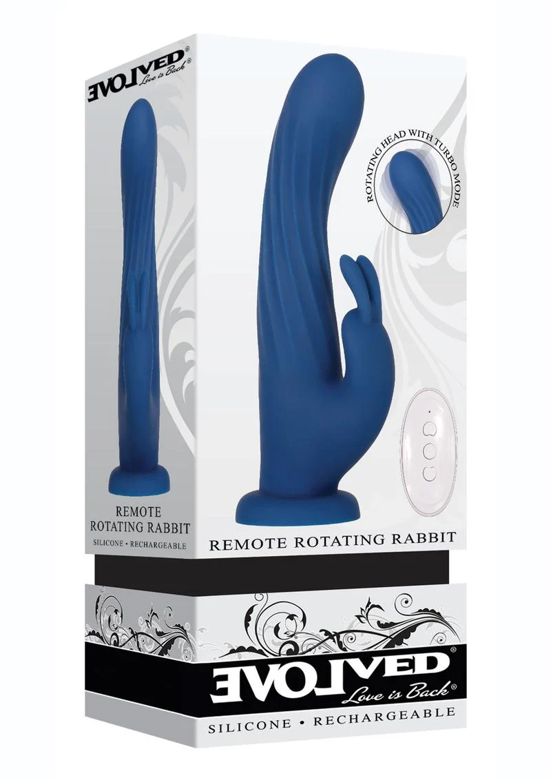 Evolved Remote Rotating Rechargeable Silicone Rabbit Vibrator - Image 4