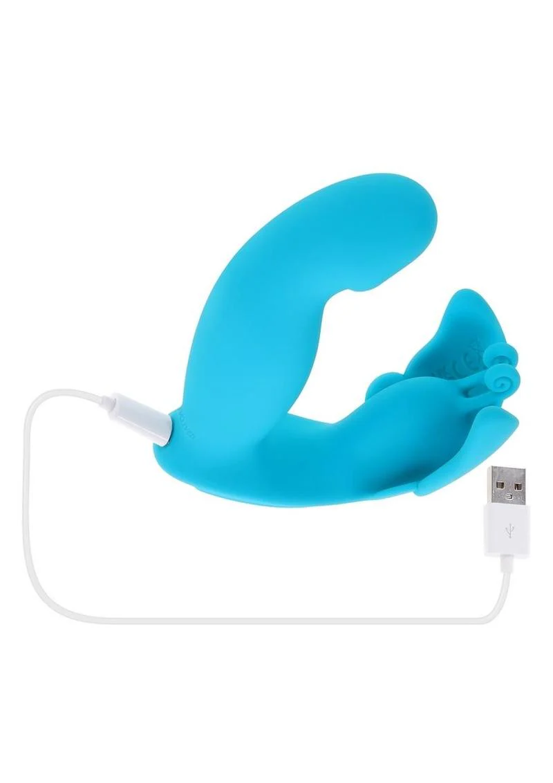 Evolved Spread Your Wings Rechargeable Silicone Multi-Vibrator - Image 3
