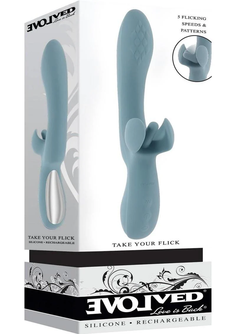 Evolved Take Your Flick Silicone Rabbit Vibrator - Image 4
