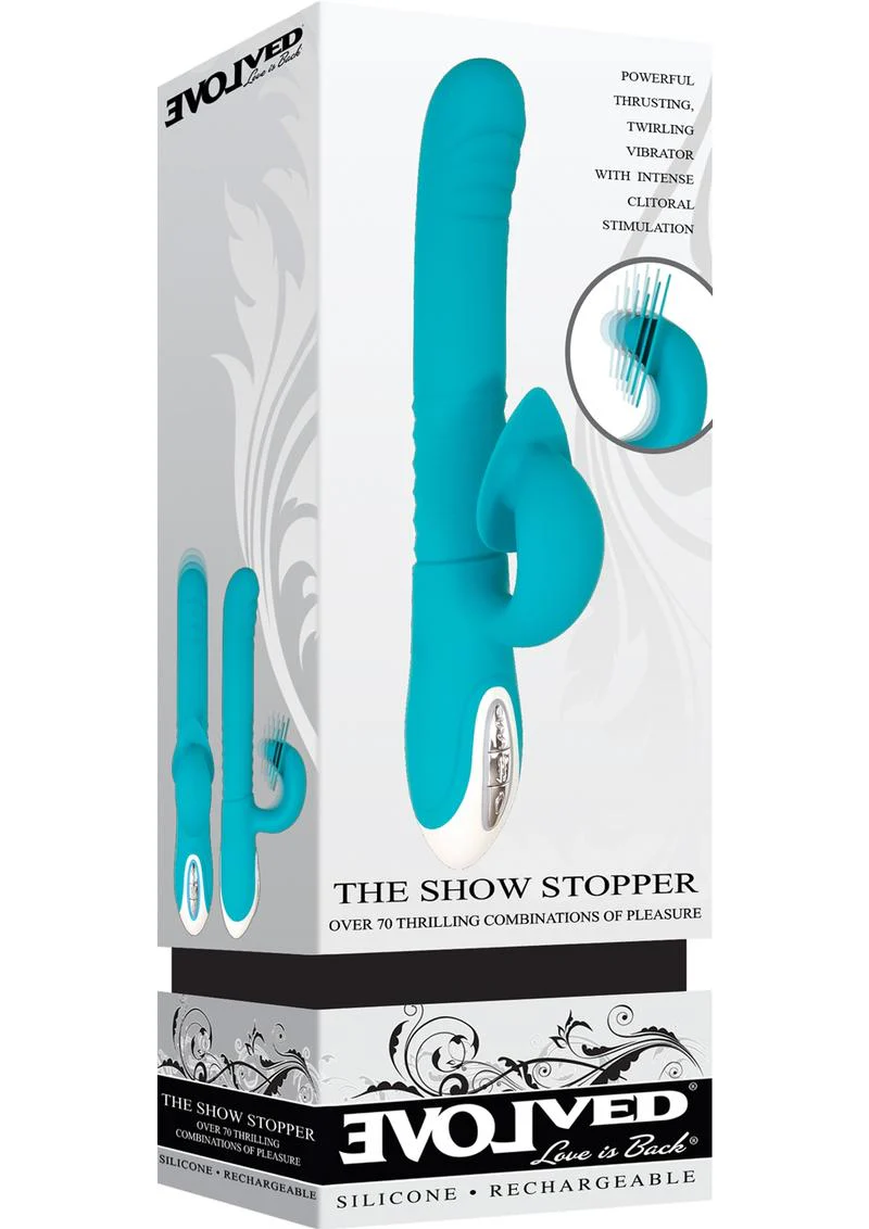 Evolved The Show Stopper Rechargeable Silicone Dual Vibrator - Image 4