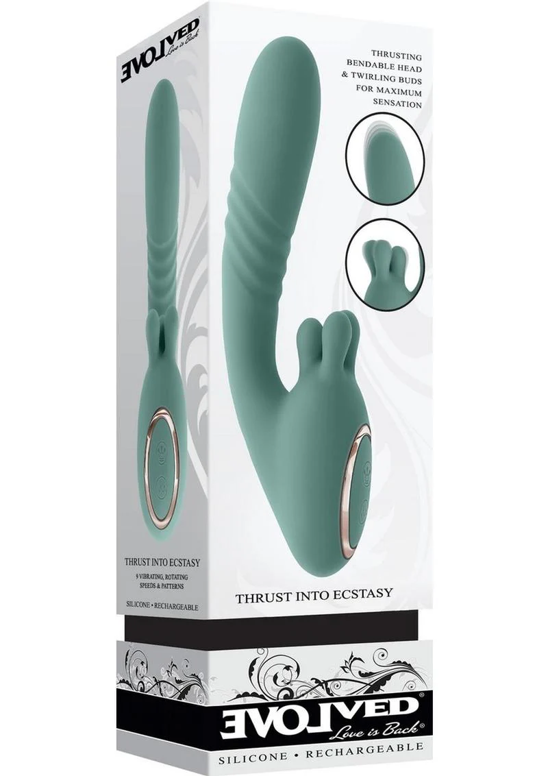 Evolved Thrust Into Ecstasy Rechargeable Silicone Rabbit Vibrator - Image 4