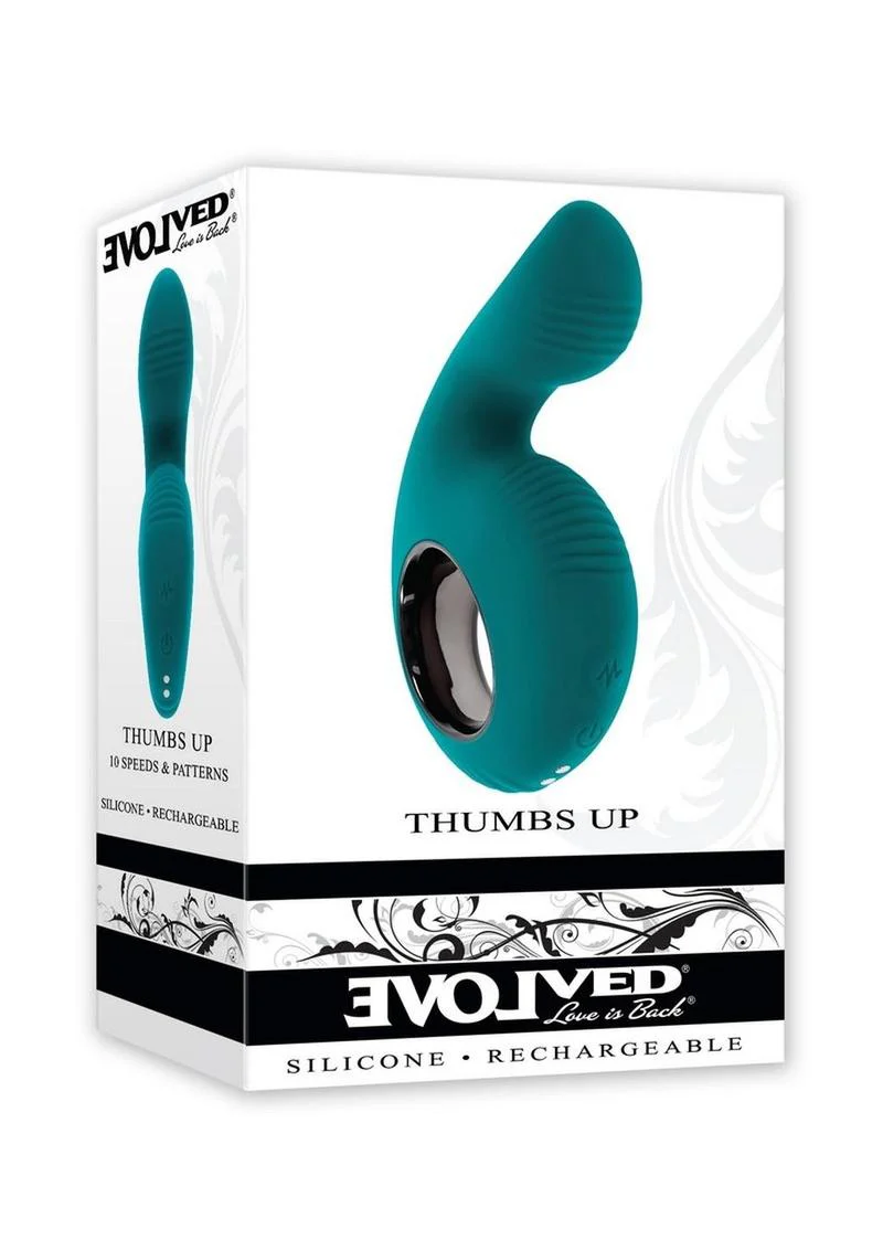 Evolved Thumbs Up – Rechargeable Silicone Vibrator - Image 4