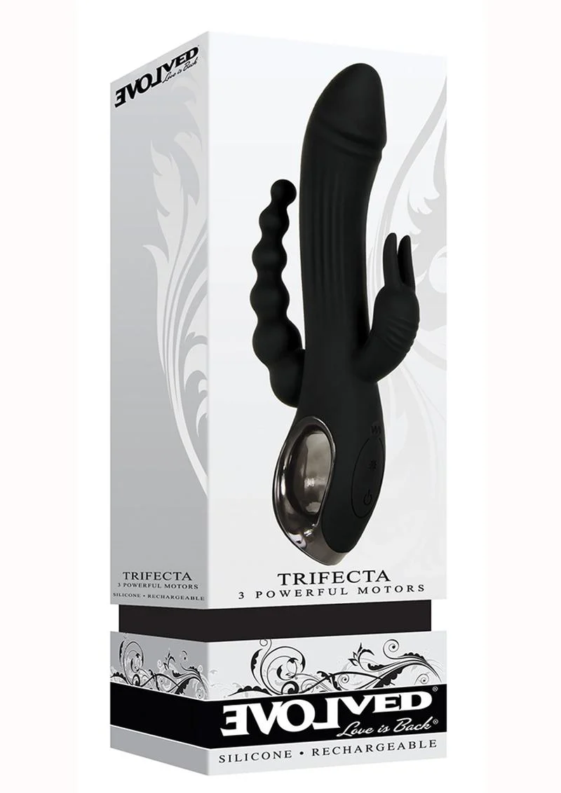Evolved Trifecta Rechargeable Rabbit Vibrator - Image 4