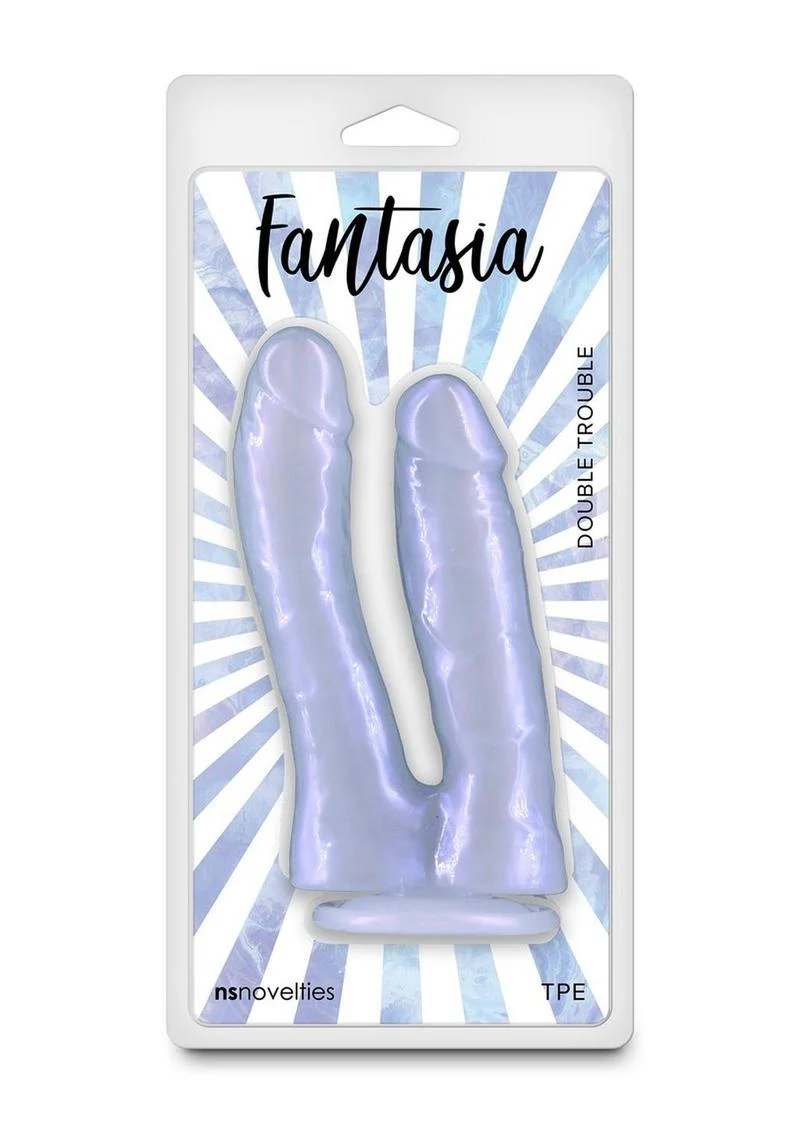 Fantasia Double Trouble Lavender Couples Dildo - Image 3