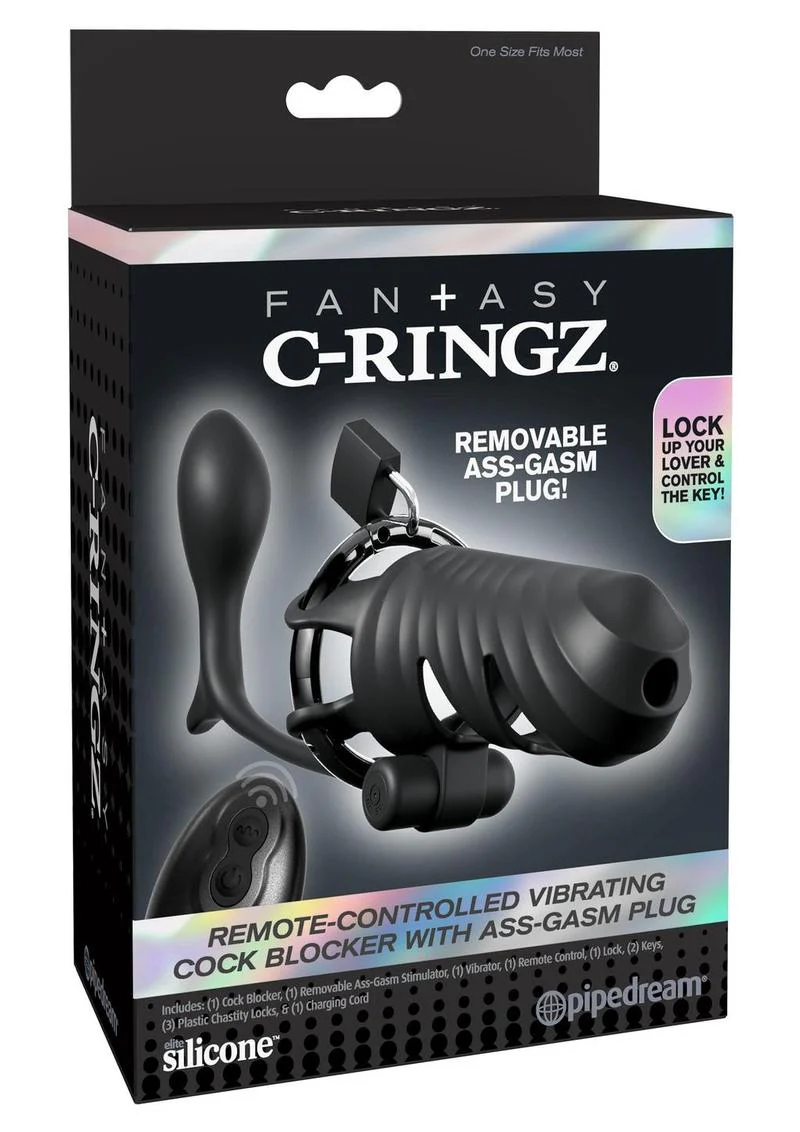 Fantasy C-Ringz Remote Vibrating Cock Blocker - Image 4