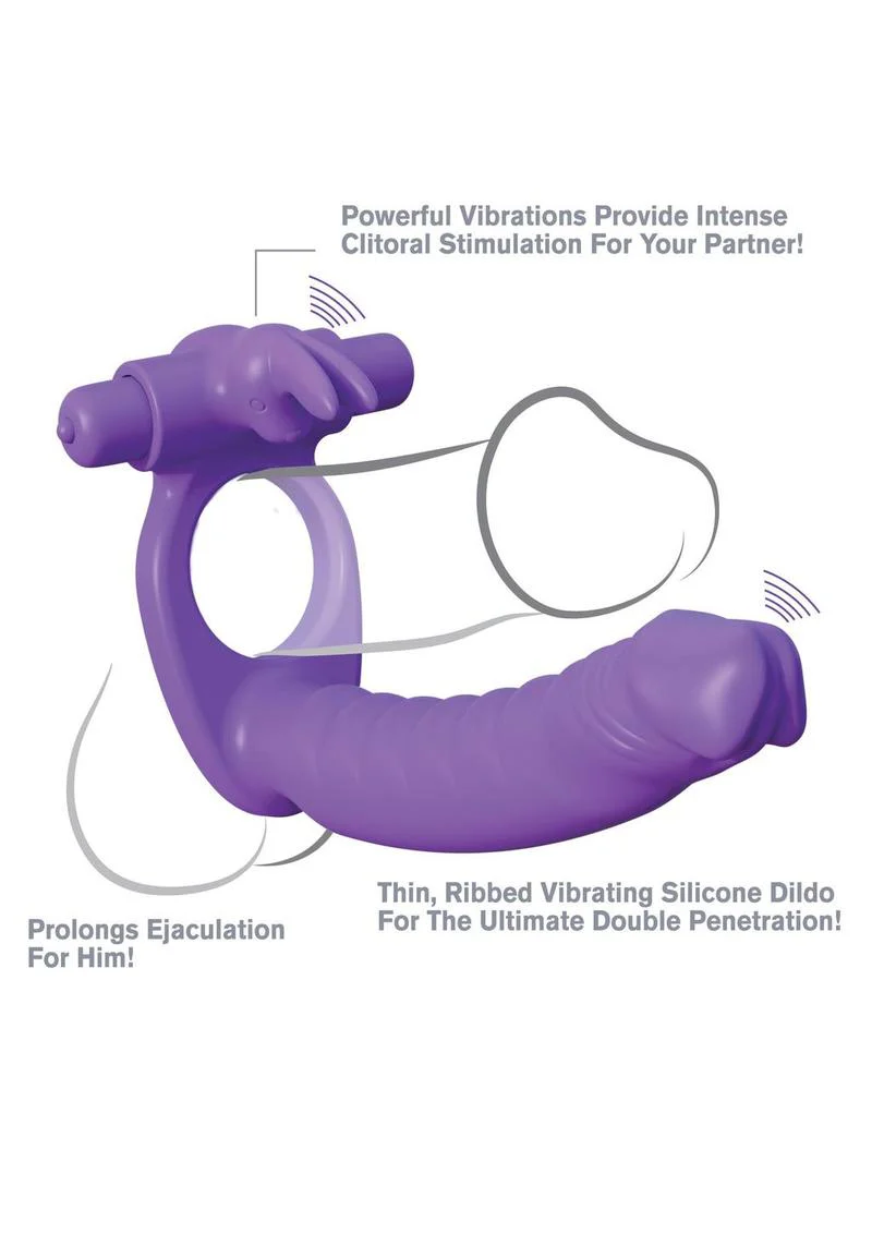 Fantasy C Ringz Silicone Double Penetrator Rabbit - Image 2