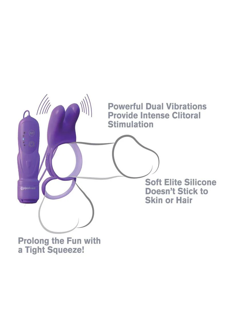 Fantasy C Ringz Twin Teazer Rabbit Silicone Cock Ring - Image 2