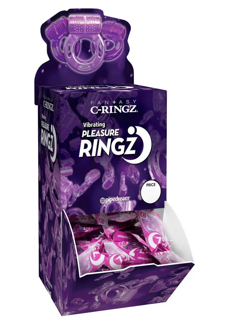 Fantasy C-Ringz Vibrating Pleasure Ringz Disposable Cock Rings - Image 2