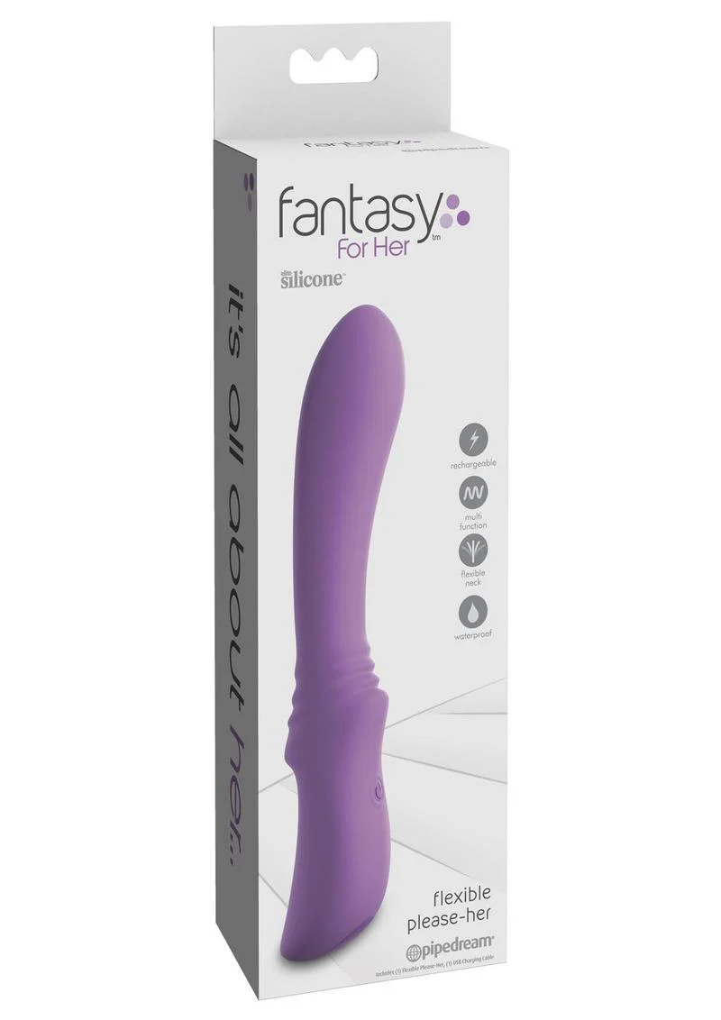 Fantasy For Her Flexible Silicone Vibrator Rechargeable - Image 3