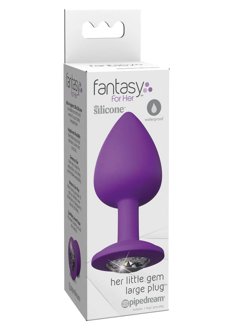 Fantasy For Her - Her Little Gem Large Anal Plug with Jewel Base - Image 3