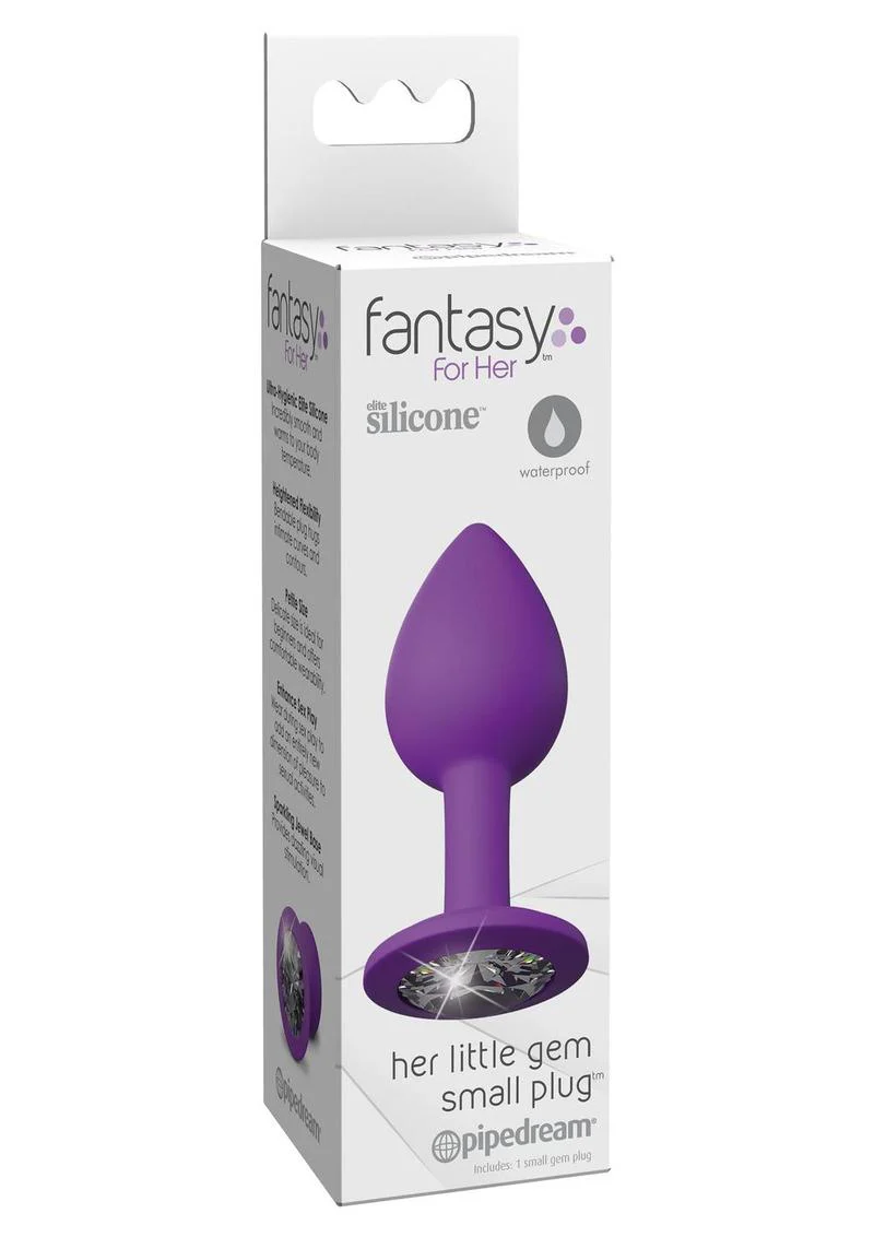 Fantasy For Her Little Gem Small Plug Purple Silicone Waterproof - Image 3