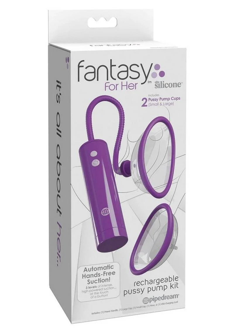Fantasy For Her Rechargeable Pussy Pump Kit - Image 4