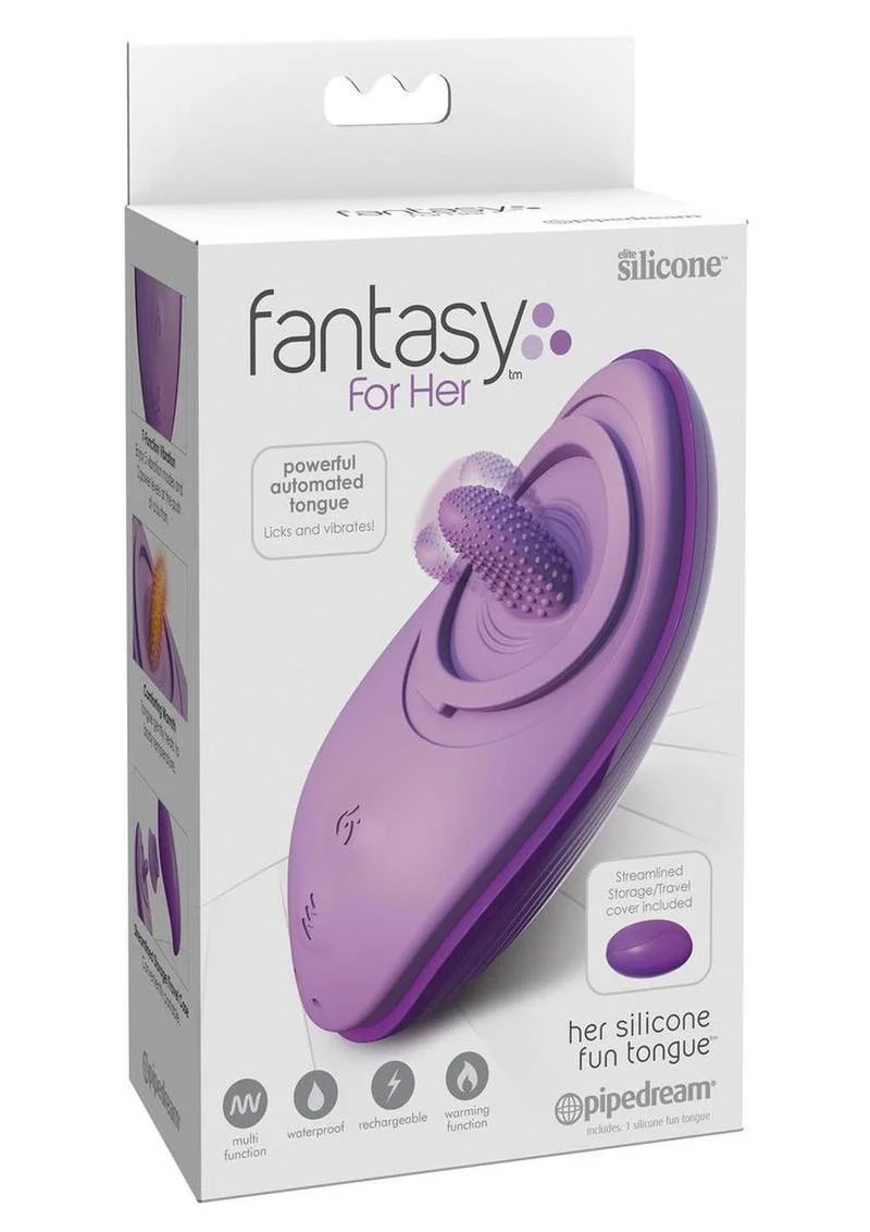 Fantasy For Her Silicone Fun Tongue Multi-Function Licking Vibrator - Image 3