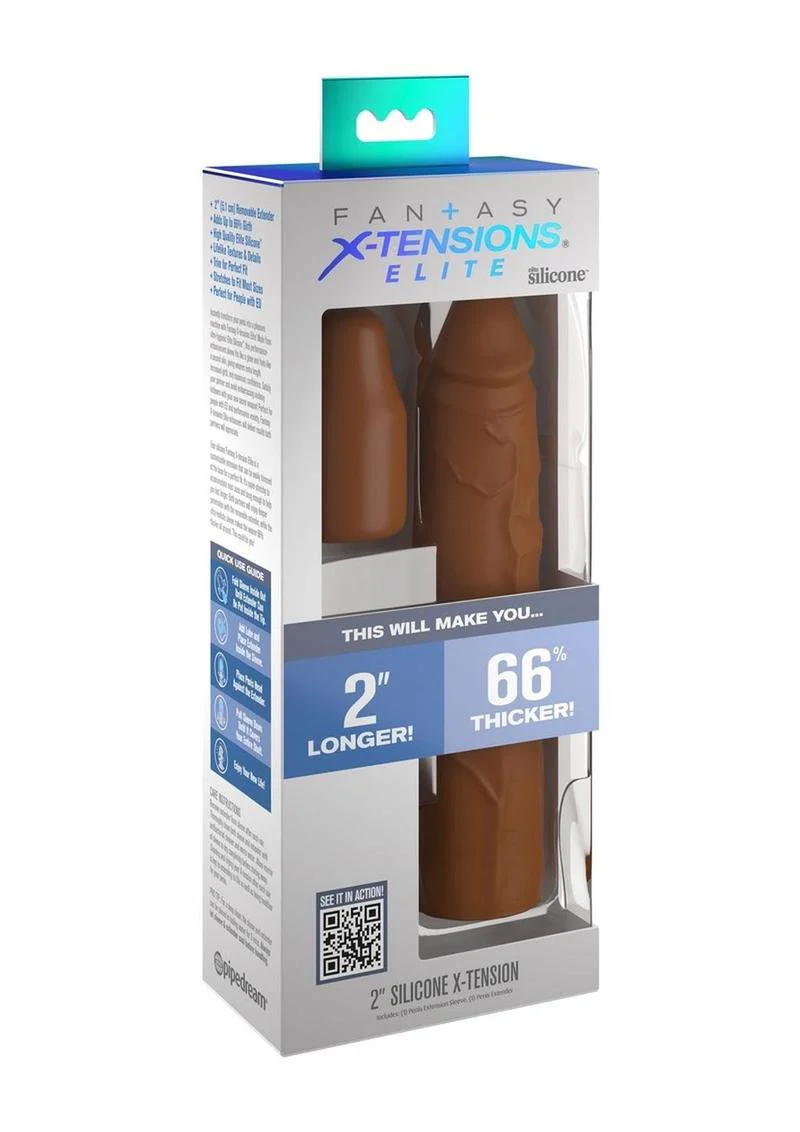 Fantasy X-Tensions Elite Silicone 2 Inch Penis Sleeve - Image 5