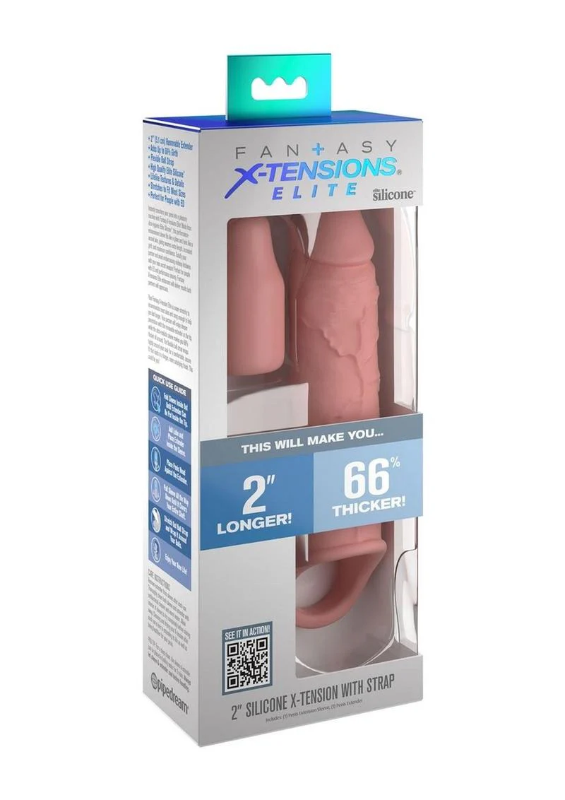 Fantasy X-Tensions Elite Silicone Thicker Extension with Strap - Image 3