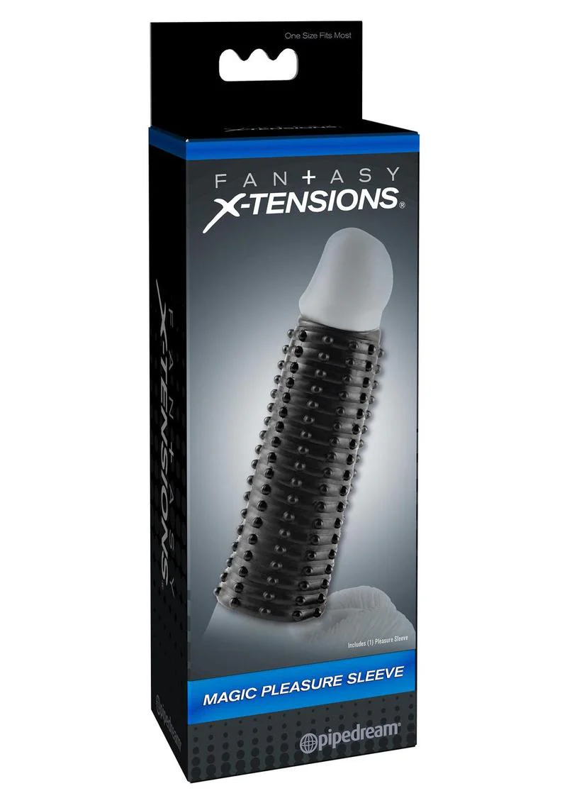 Fantasy X-Tensions Magic Pleasure Sleeve 5.5in Black Textured Sleeve - Image 3
