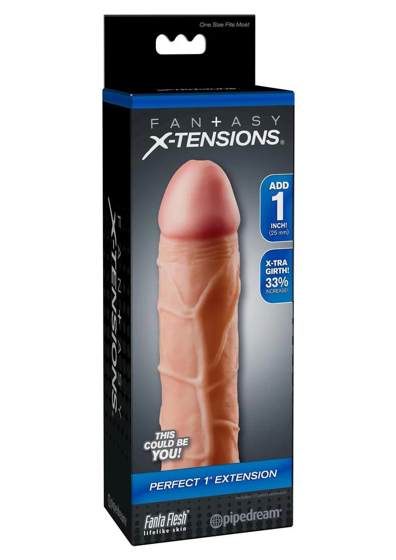 Fantasy X-Tensions Perfect 1 Inch Penis Extension Sleeve - Image 3