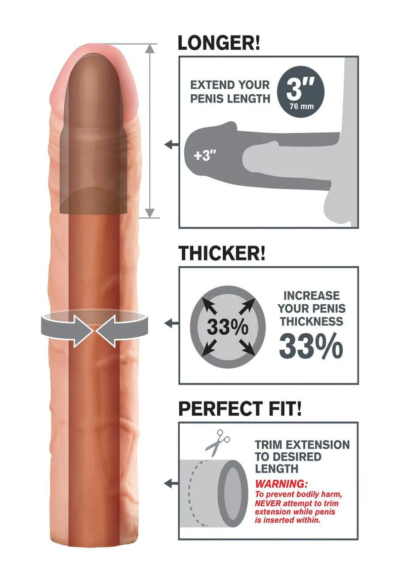 Fantasy X-Tensions Perfect 3 Inch Extension Sleeve - Image 2