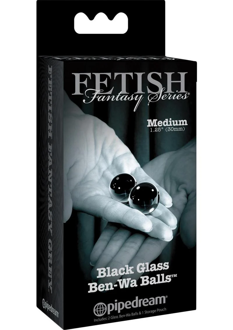 Fetish Fantasy Series Black Glass Ben Wa Balls - Image 2