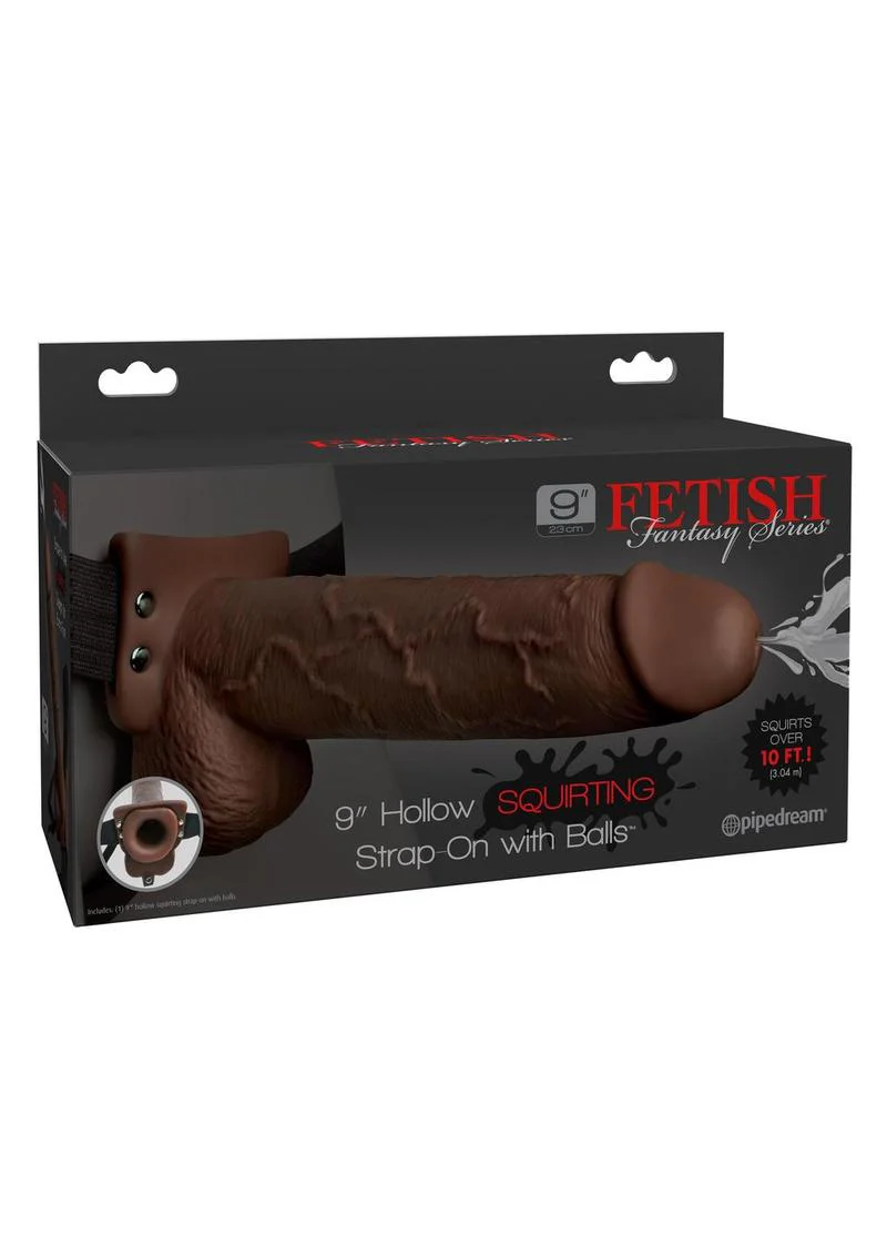Fetish Fantasy Series Hollow Squirting Strap-On Balls and Harness - Image 11