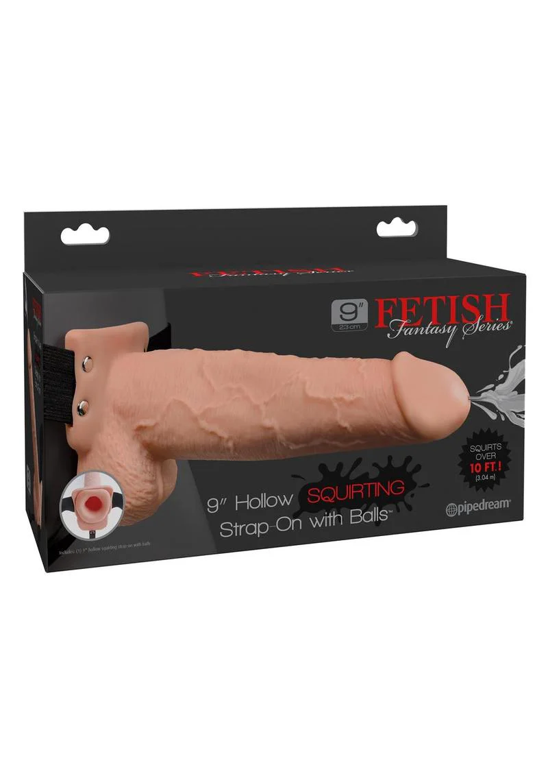 Fetish Fantasy Series Hollow Squirting Strap-On Balls and Harness - Image 8