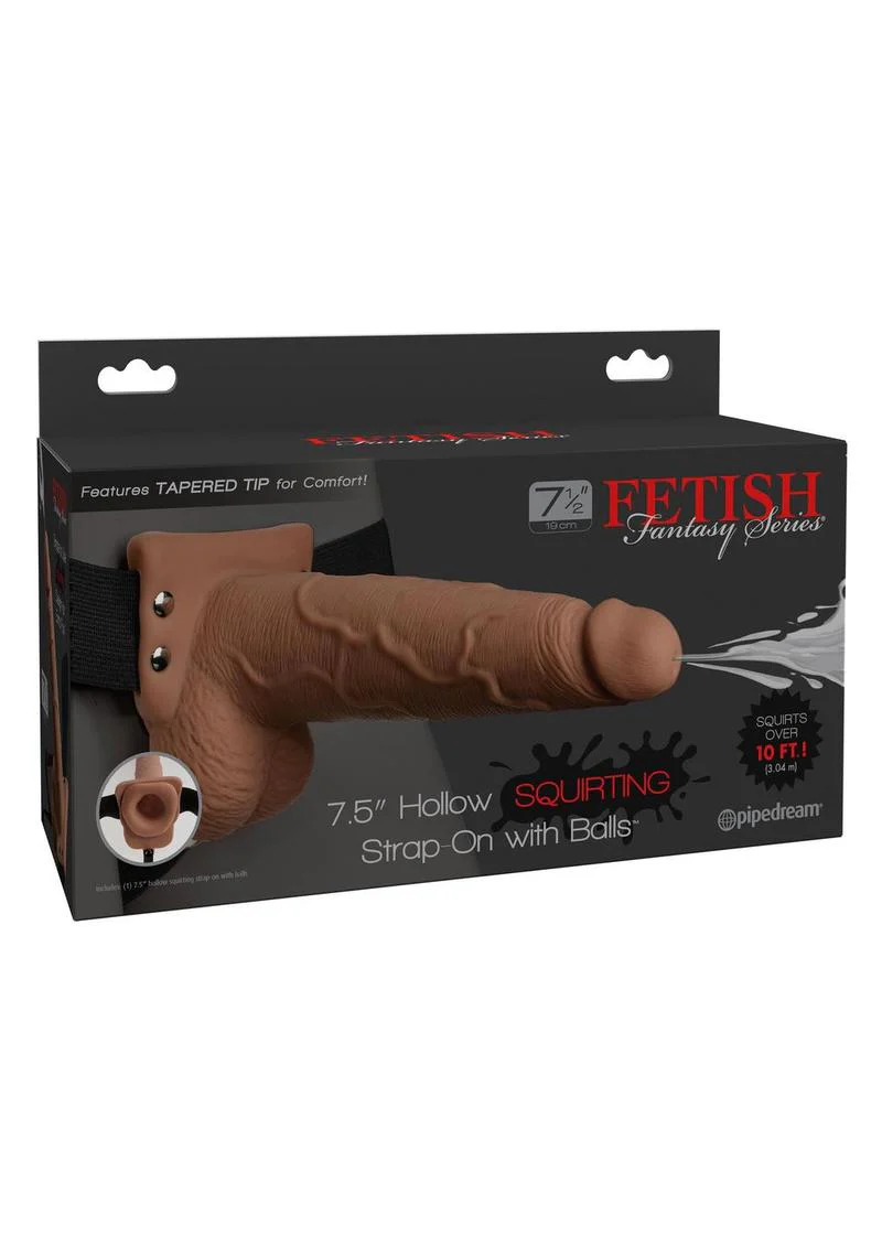 Fetish Fantasy Series Hollow Squirting Strap-On Balls and Harness - Image 9