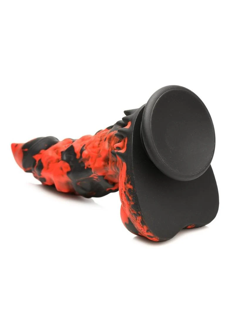 Fire Demon Monster Silicone Dildo With Powerful Intense Toy - Image 3
