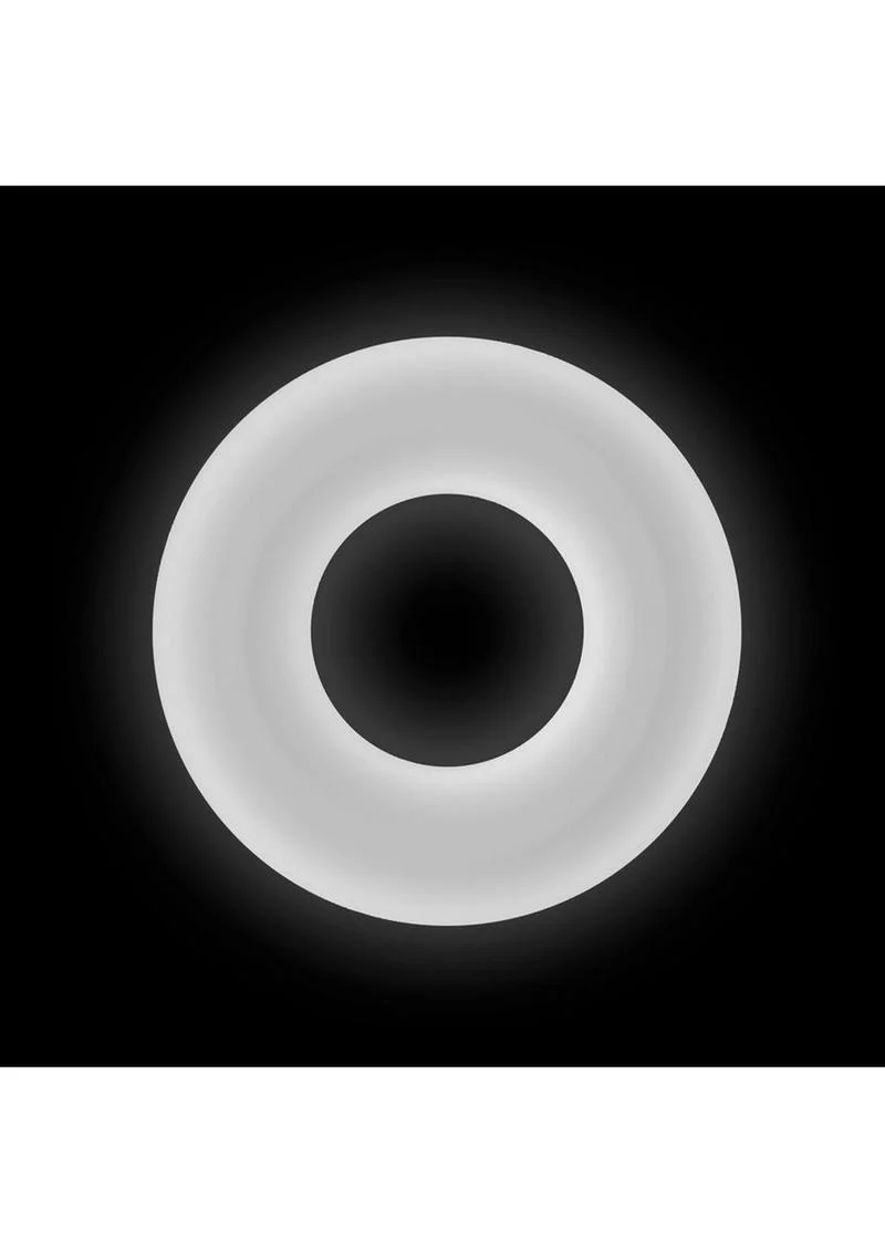 Firefly Glow in the Dark Bubble Single Super Stretchable Silicone Cock Ring - Image 3