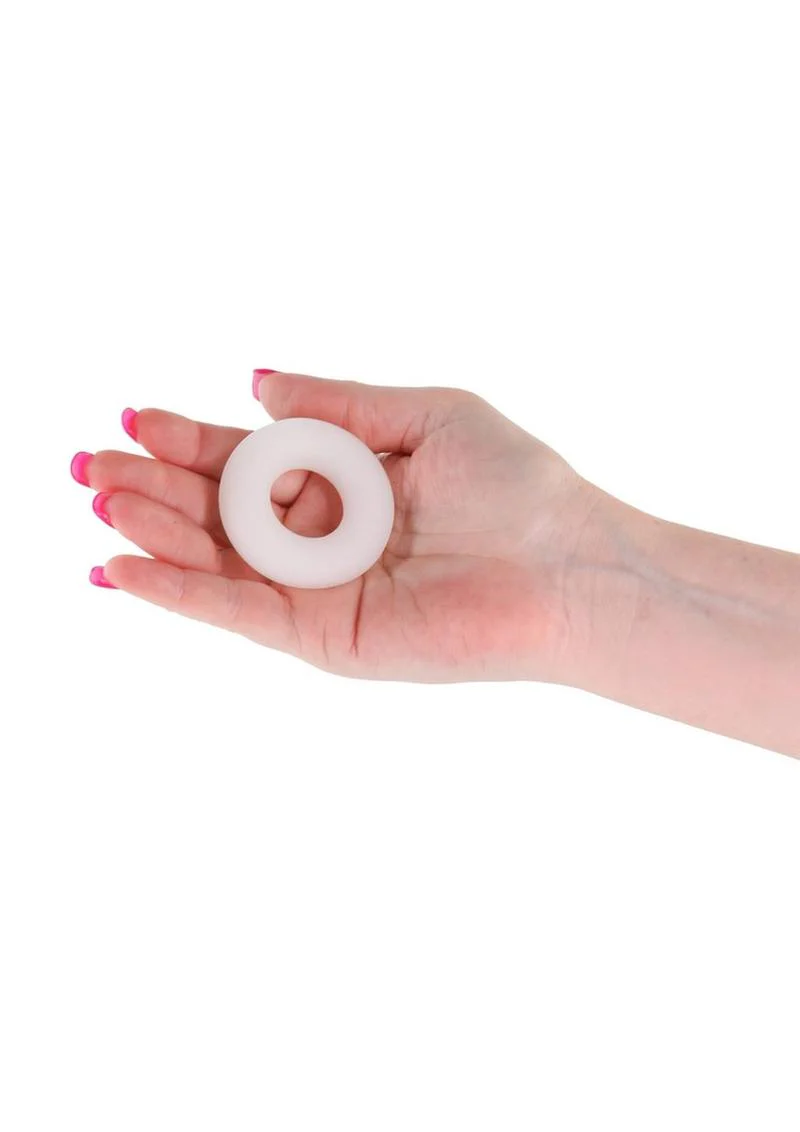 Firefly Glow in the Dark Bubble Single Super Stretchable Silicone Cock Ring - Image 5