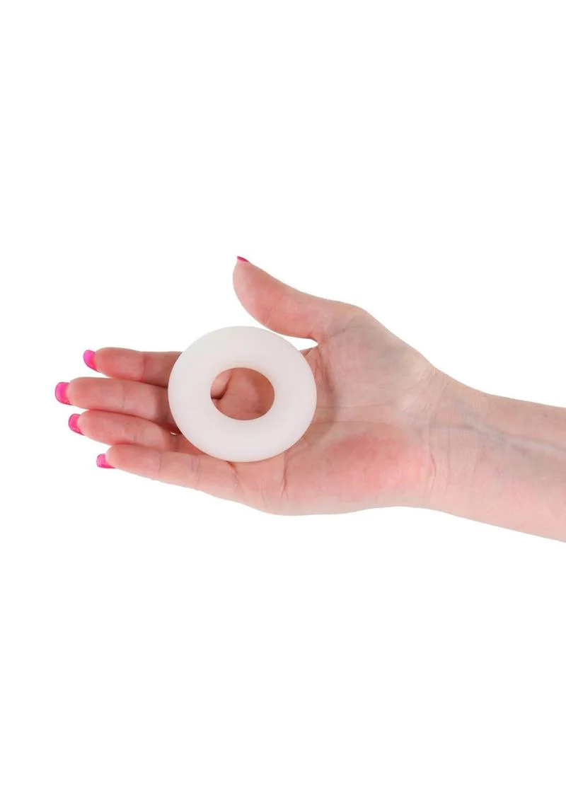 Firefly Glow in the Dark Bubble Single Super Stretchable Silicone Cock Ring - Image 8