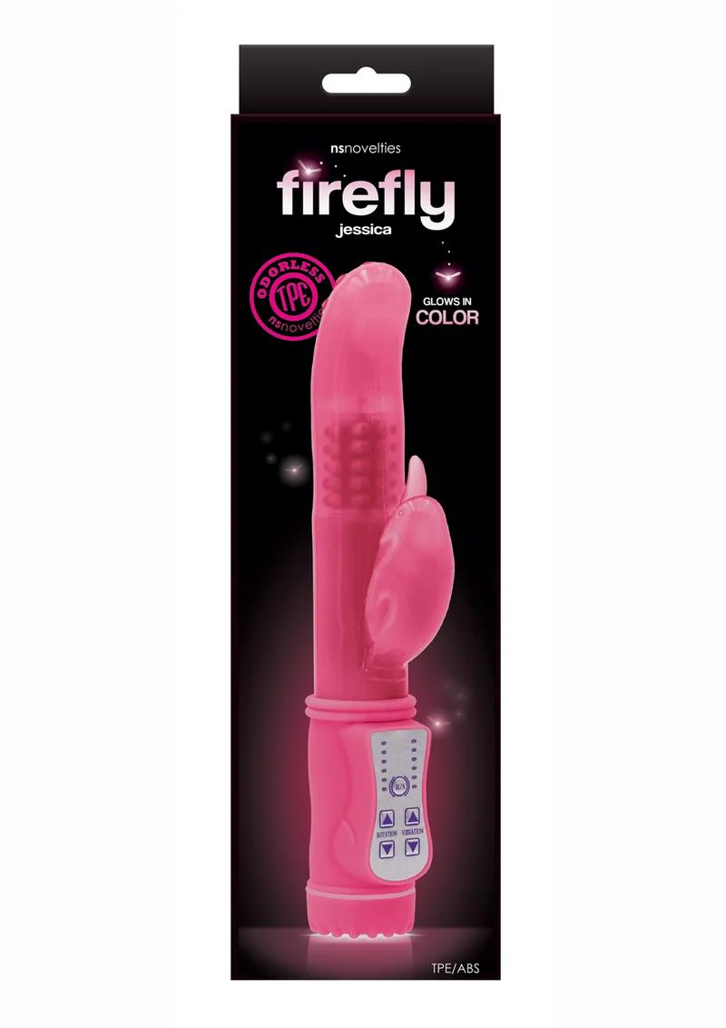 Firefly Jessica Glow In The Dark Thrusting & Rotating Rabbit Vibrator - Image 7