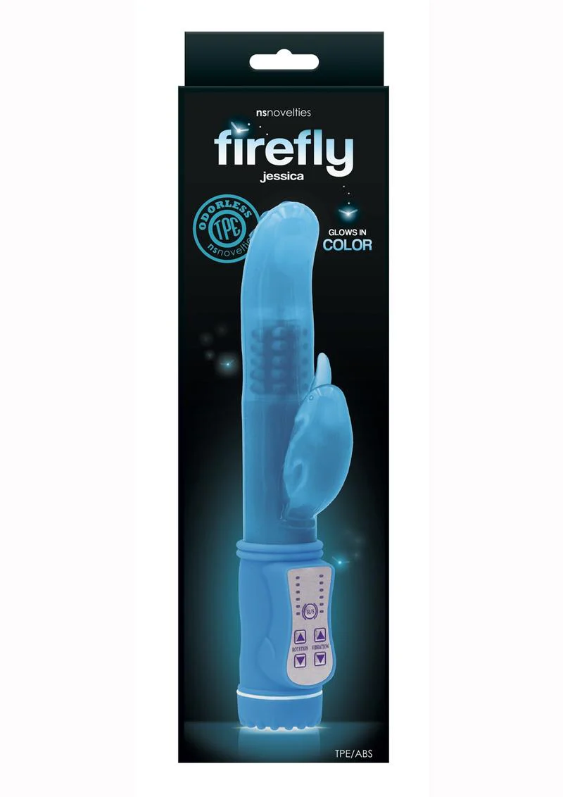 Firefly Jessica Glow In The Dark Thrusting & Rotating Rabbit Vibrator - Image 8