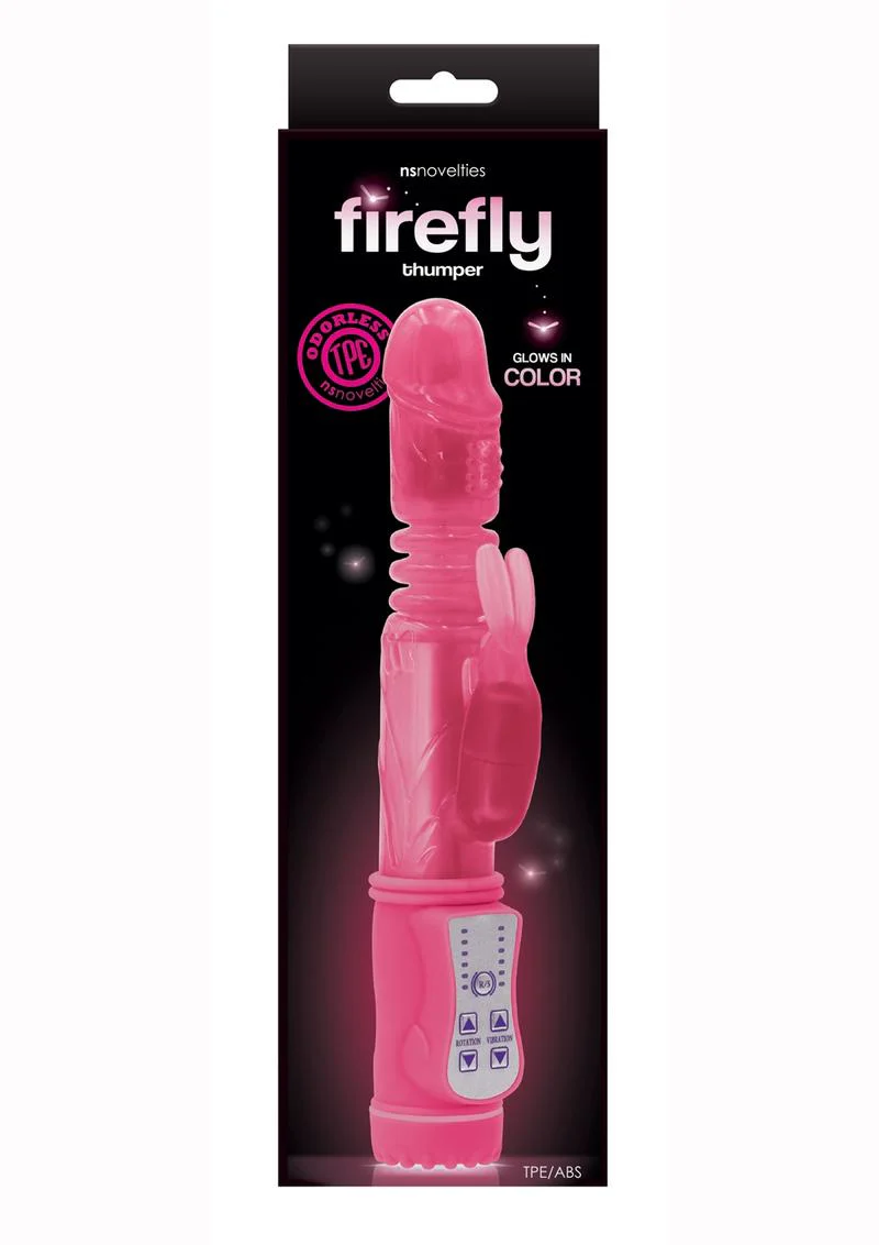 Firefly Thumper Glow In The Dark Thrusting Rabbit Vibrator - Image 4