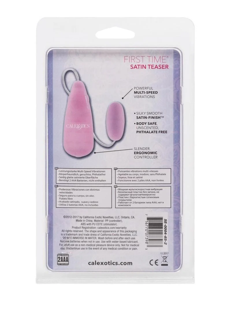 First Time Satin Teaser Bullet Vibrators with Remote Control - Image 5