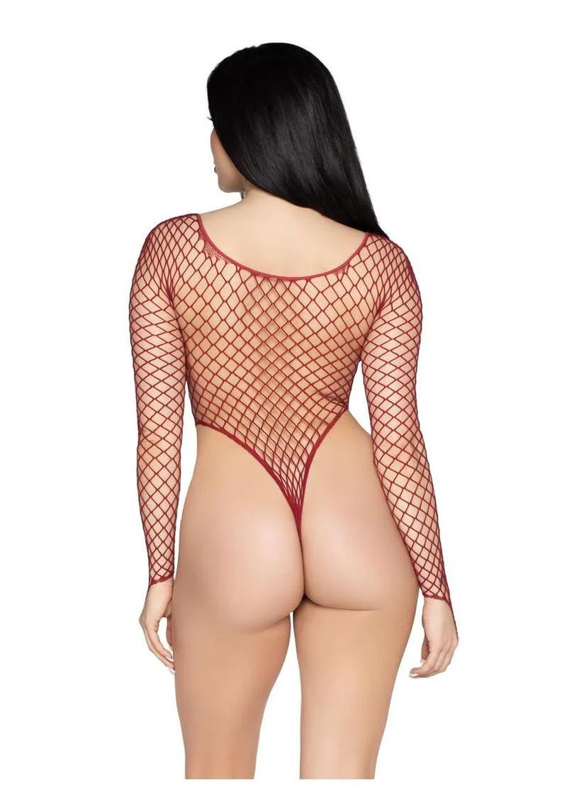 Fishnet High Cut Bodysuit - Image 5